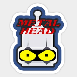 SHINY METAL HEAD 1 Sticker